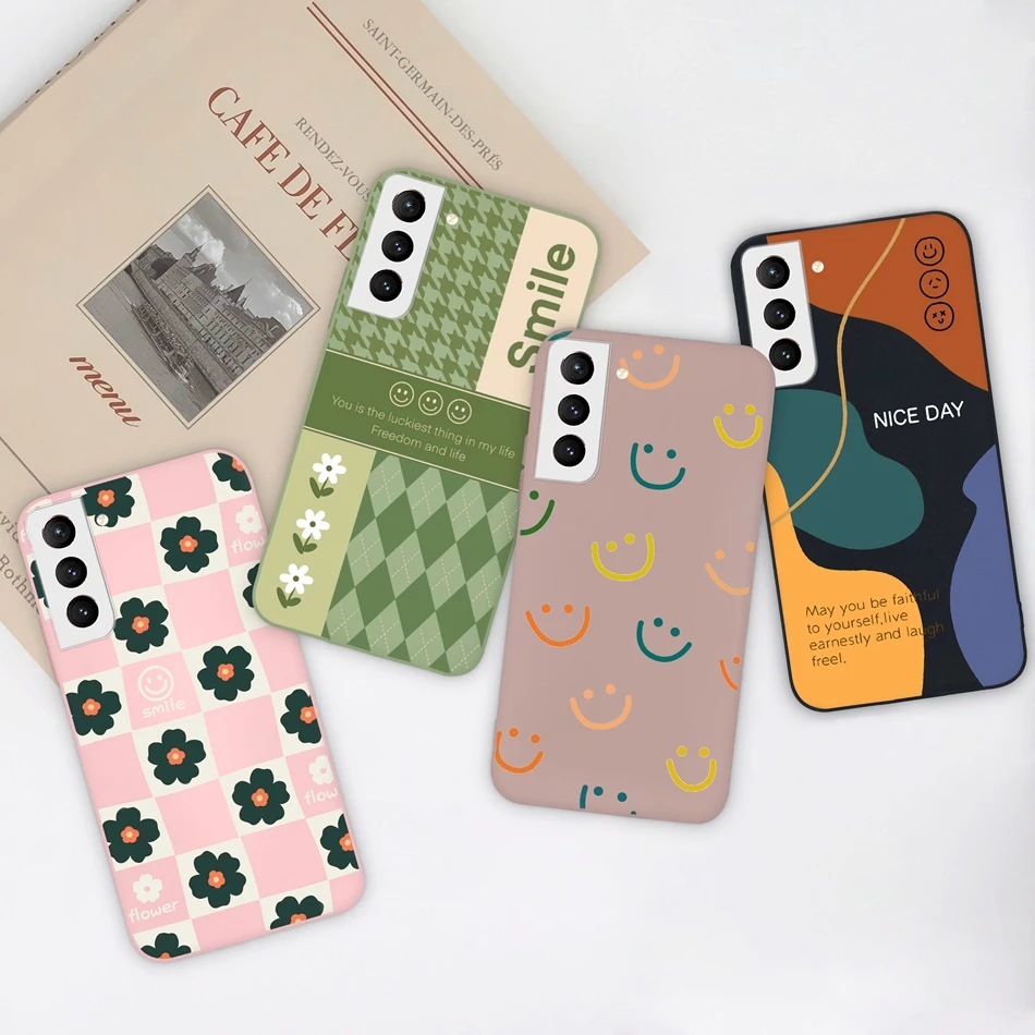 Fundas de teléfono para Samsung Galaxy S21 FE Plus Ultra divertida contraportada suave mate silicona a prueba de golpes parachoques para SamsungS21 S 21 Capa - imagen 2