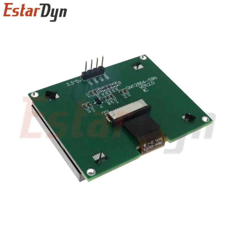 Módulo LCD 12864 IIC 4P 128X64 I2C ST7567S COG placa de pantalla gráfica Panel LCM pantalla de matriz de puntos 128x64 para Arduino - imagen 2