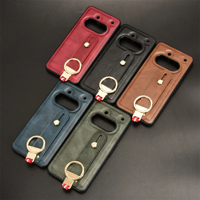 Funda de cuero con pulsera de lujo para Nothing Phone 3a NothingPhone 3A Pro con abridor de anillo Coque Fundas Capa - imagen 2