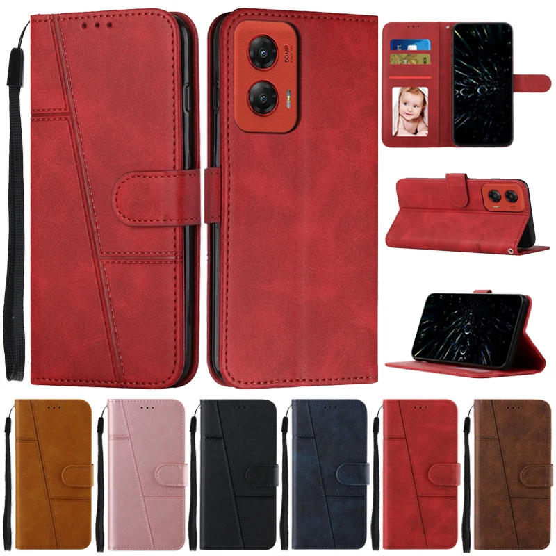 Para Motorola Moto G Stylus 5G 2024 funda con tapa tipo billetera cubierta de libro para Motorola Moto G Stylus 5G 2024 funda protectora de cuero para teléfono