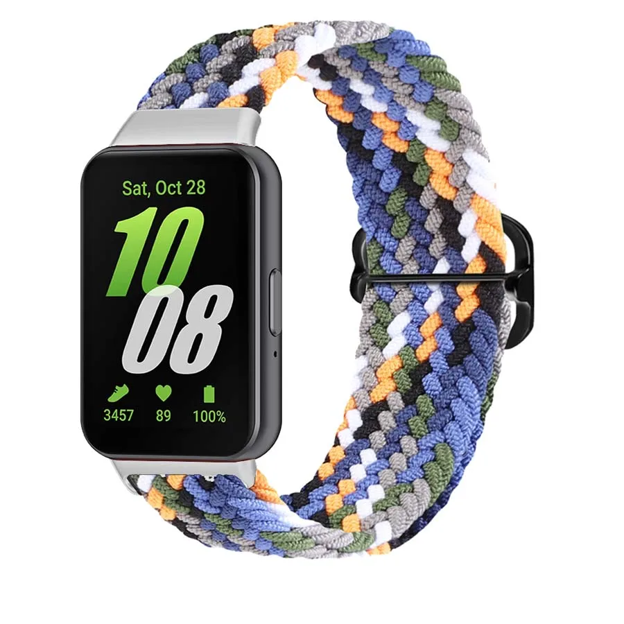 Correa de nailon para Samsung Galaxy Fit 3, pulsera trenzada ajustable, pulsera de repuesto para Samsung Fit 3 - imagen 2