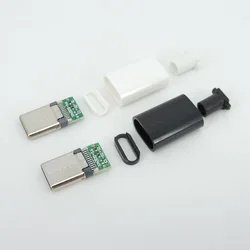 Conector USB-C Macho para Soldar con Carcasa