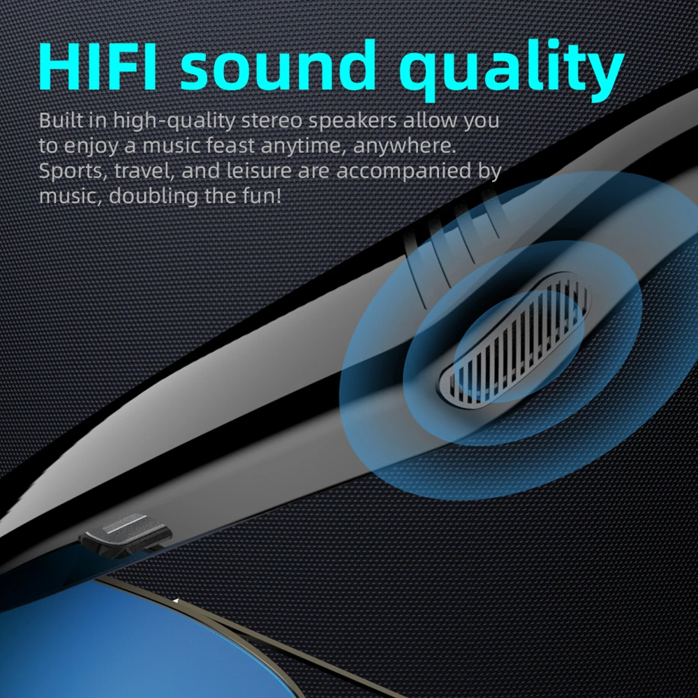 Gafas inteligentes inalámbricas con Bluetooth, gafas antiluz azul a la moda, reproducción de música multifuncional, respuesta al teléfono, operación táctil - imagen 5