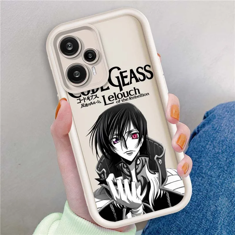 CÓDIGO de Anime GEASS Rebellion cubierta para Xiaomi Poco X3 X4 X5 X6 X7 C65 C75 M4 M5 M5S F6 F4 F5 Pro GT NFC caja de teléfono con escalera ocular - imagen 3