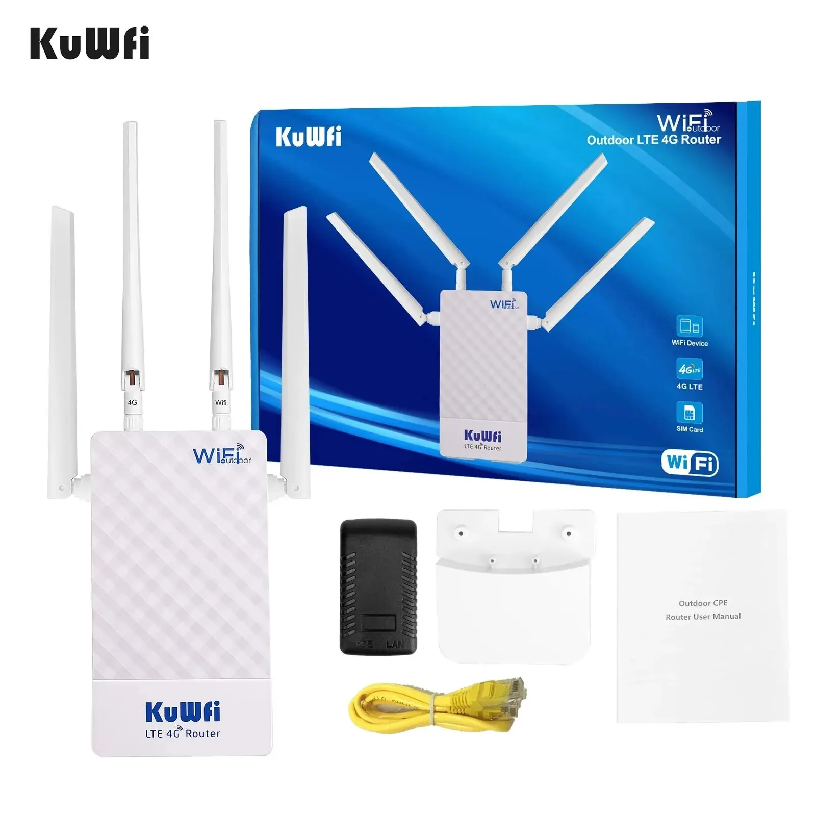 Router 4G Exterior KuWFi CPE para Cámaras IP Vigilancia - imagen 4