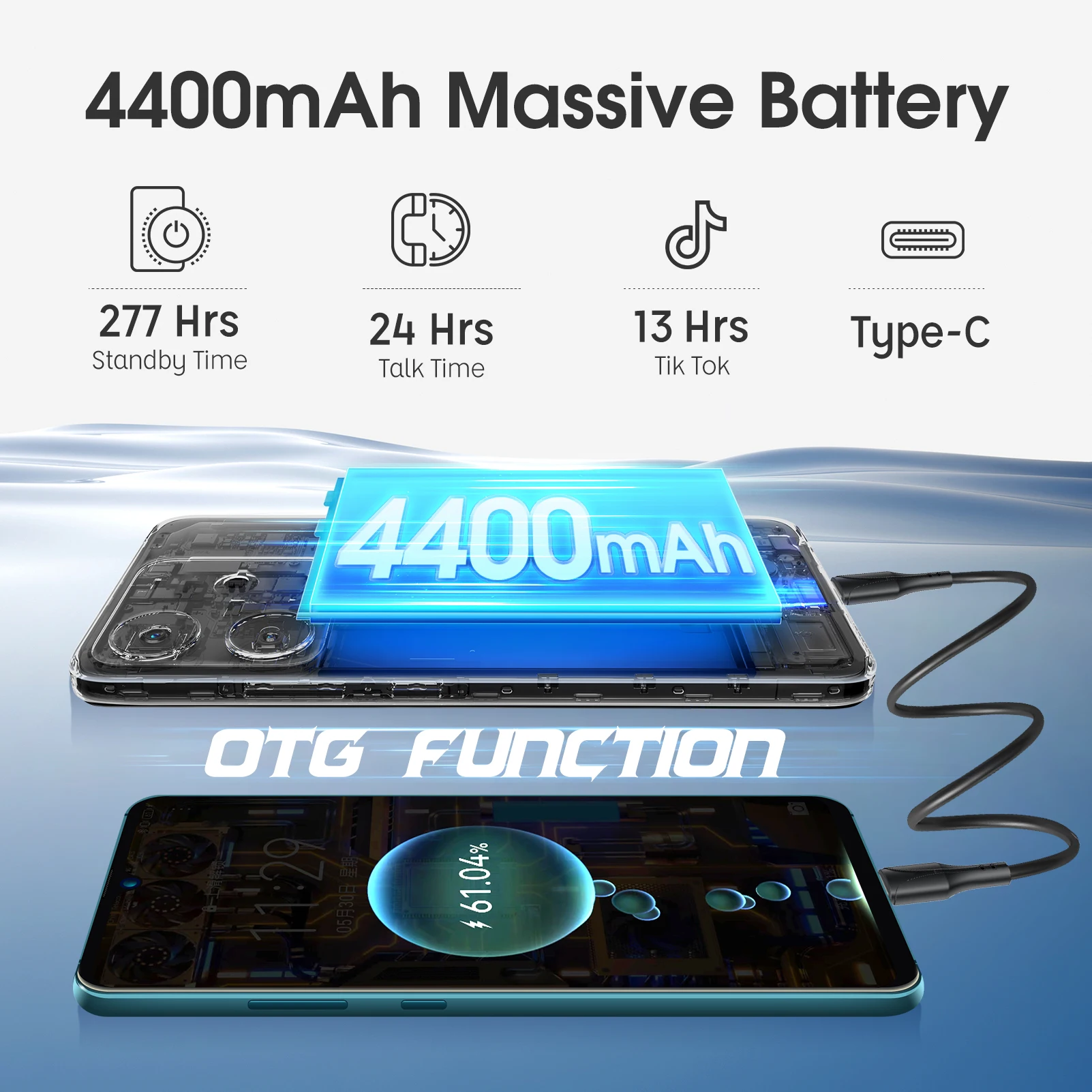 Ulefone Note 16 Pro Smartphone Hasta 16GB RAM 512GB ROM Android 13 Versión Global 50MP 6.52 pulgadas 4400mAh GPS 4G Cellula - imagen 4