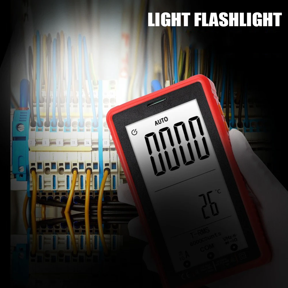 Multímetro Digital profesional LF520A, probador de voltaje sin contacto, medidor de voltaje CA/CC, pantalla LCD, probador de corriente portátil - imagen 3