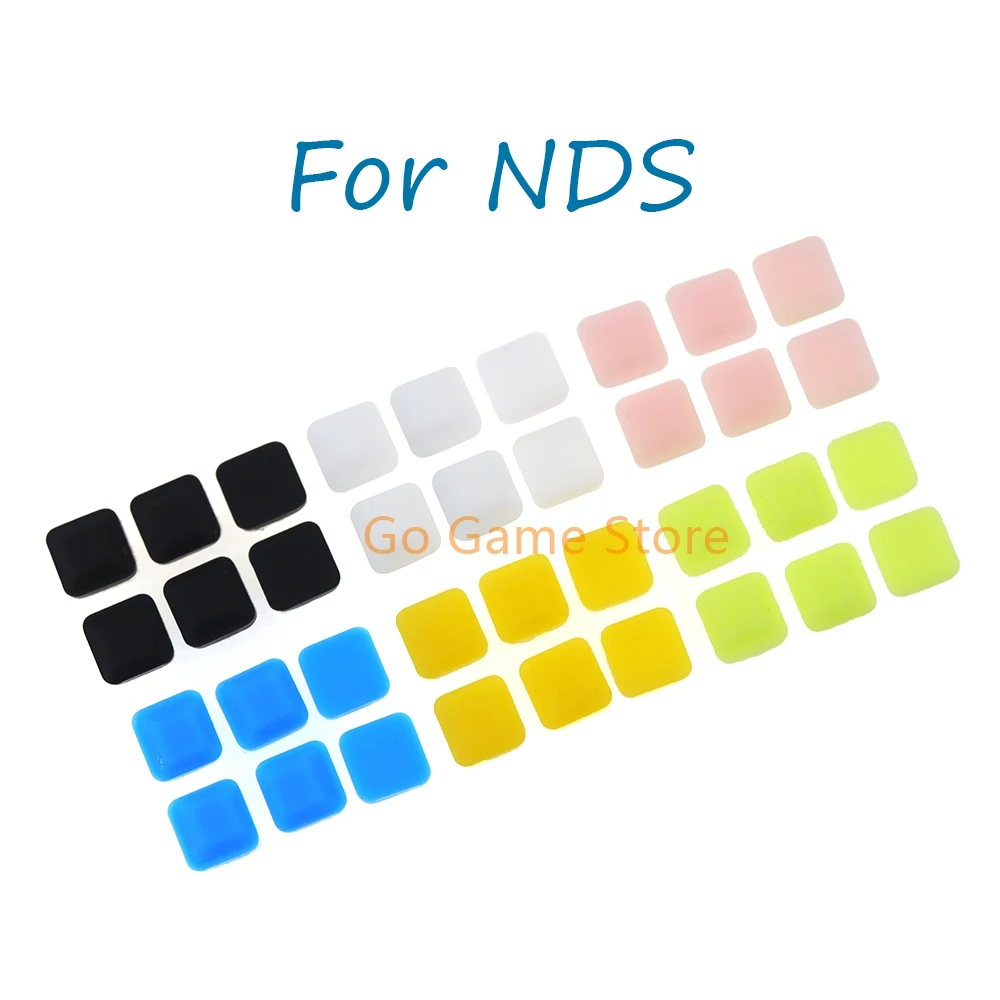 120 juegos de repuesto para consola de juegos Nintendo NDS, cubierta de pies de tornillo colorida, almohadilla de goma