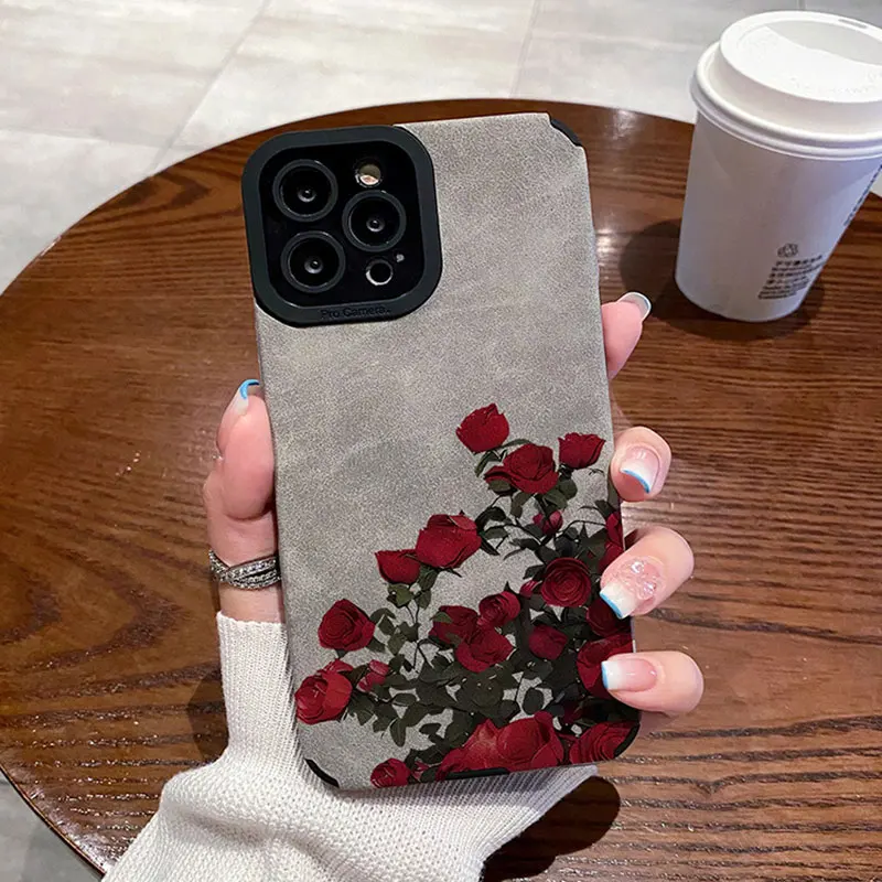 Para Funda iphone 17 15 14 13 12 11 Pro 16Pro Max mini 17Air 17Promax iphone16 Funda flor Fundas para teléfono