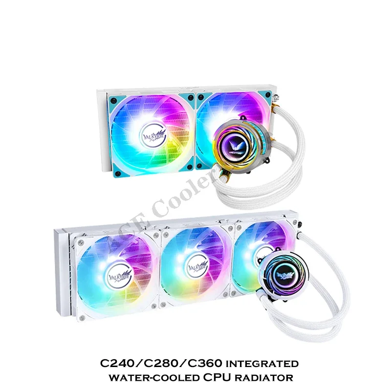 Valkiri CPU enfriador de agua AM5 240MM 360MM refrigeración por agua 300W TDP personalizado alto rendimiento 5V ARGB Stong-bomba de motor - imagen 2