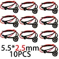 10pcs 5.5-2.5mm