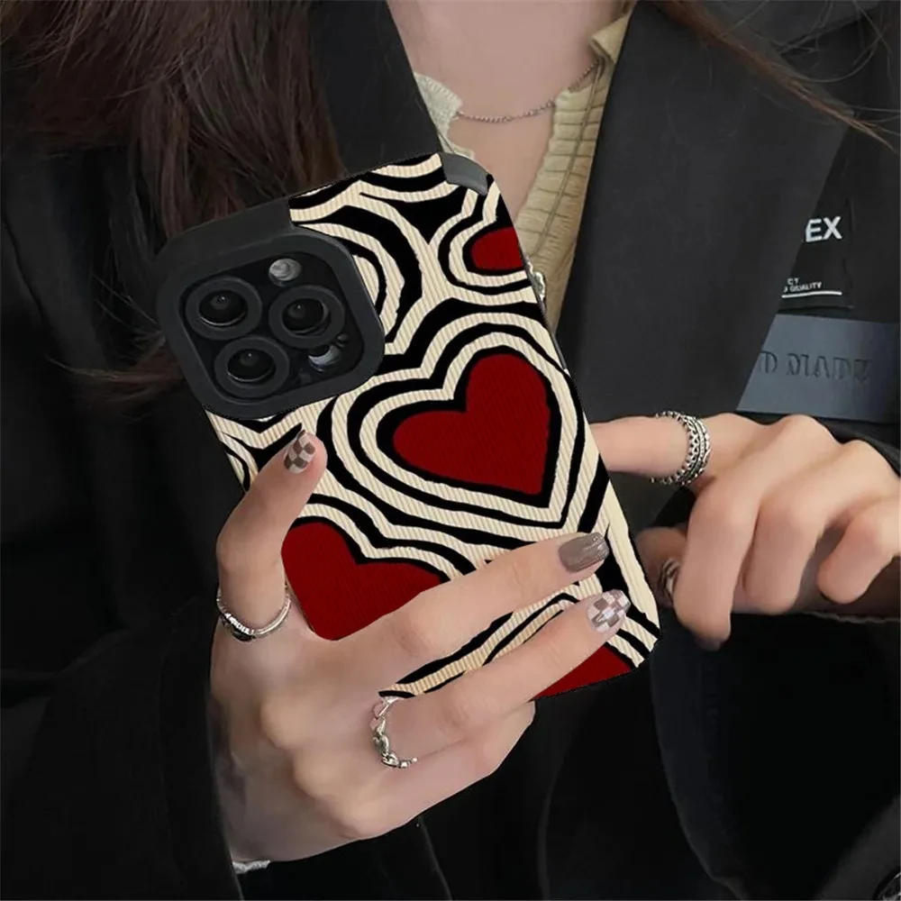Funda de silicona con corazones de amor románticos a la moda para Samsung Galaxy A53 A52 A50 A32 A31 A21S A34 5G A51 A54 A71 A72 A73 A12 A13 A14 - imagen 4