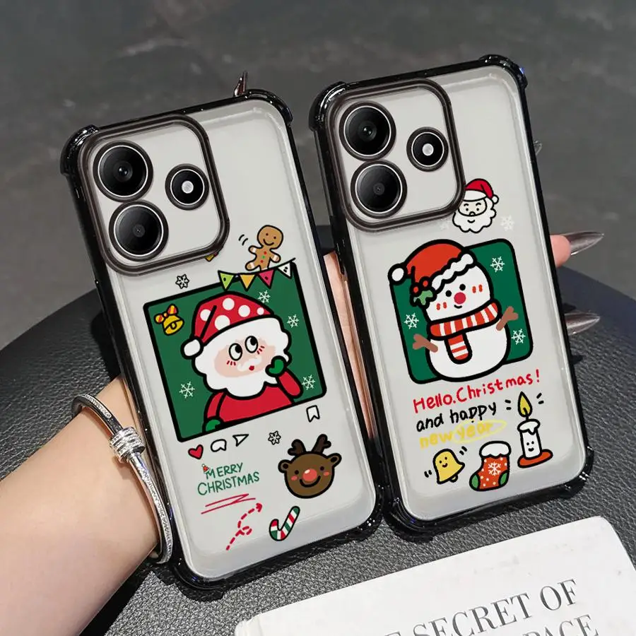 Funda suave navideña con dibujos animados para Xiaomi Redmi A3X 14C A3 13C A5 K80 Pro K80 5G - imagen 4