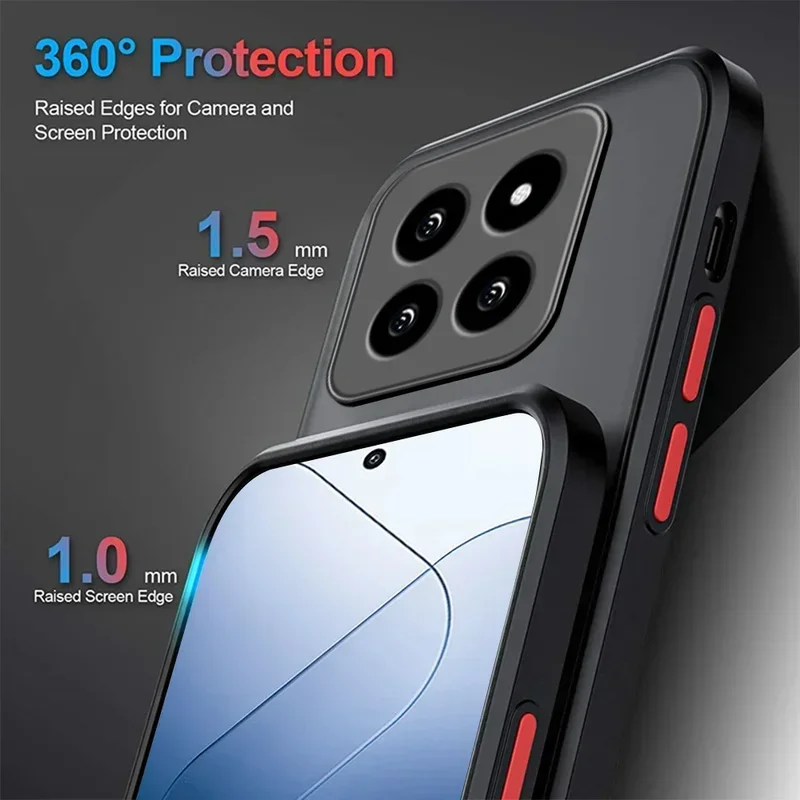 Funda protectora a prueba de golpes para Xiaomi Mi 14T Pro 5G xiomi 14tPro Funda para Mi 14T Pro Funda mate para teléfono Coque Capas - imagen 3