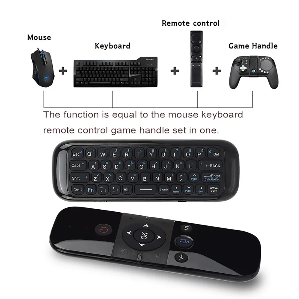 Mini Air Mouse teclado inalámbrico Control remoto 2,4G BT IR aprendizaje giroscopio de 6 ejes detección de movimiento para Smart TV Android TV Box PC - imagen 2