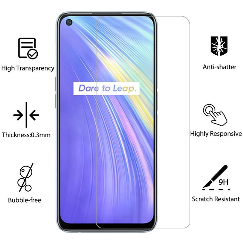 Funda de teléfono para realme 6 pro 6s vidrio templado en realme6 s s6 6pro realme6pro contraportada 360 realmi real me real 6case procase - imagen 2