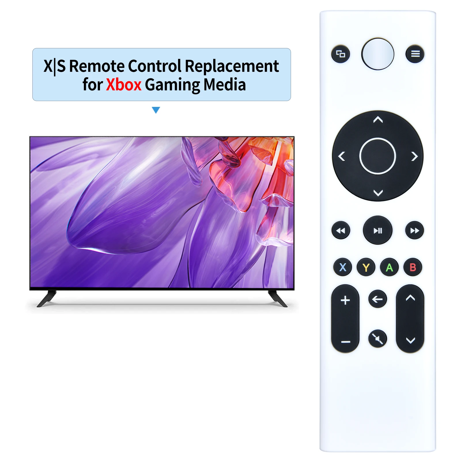 Nuevo mando a distancia para Xbox Gaming Media Remote para Xbox One, Xbox Series XS - Color blanco - imagen 2