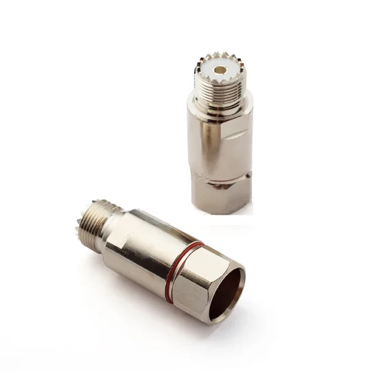 Conector hembra SO239 PL259 UHF, Cable RF de 1/2 "50-12 para adaptador Heliax estándar de cobre corrugado, 2 uds. - imagen 2