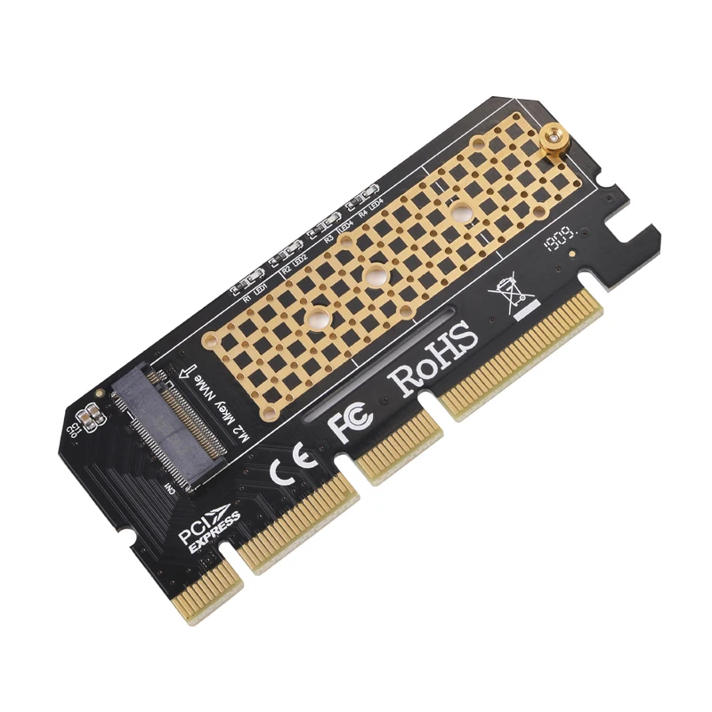 10 Uds M.2 a PCIE X4/X8/X16 adaptador tarjeta de expansión Riser PCI-E a M2 convertidor NVME SSD adaptador M Key PCI Express 2230-2280 tamaño - imagen 5