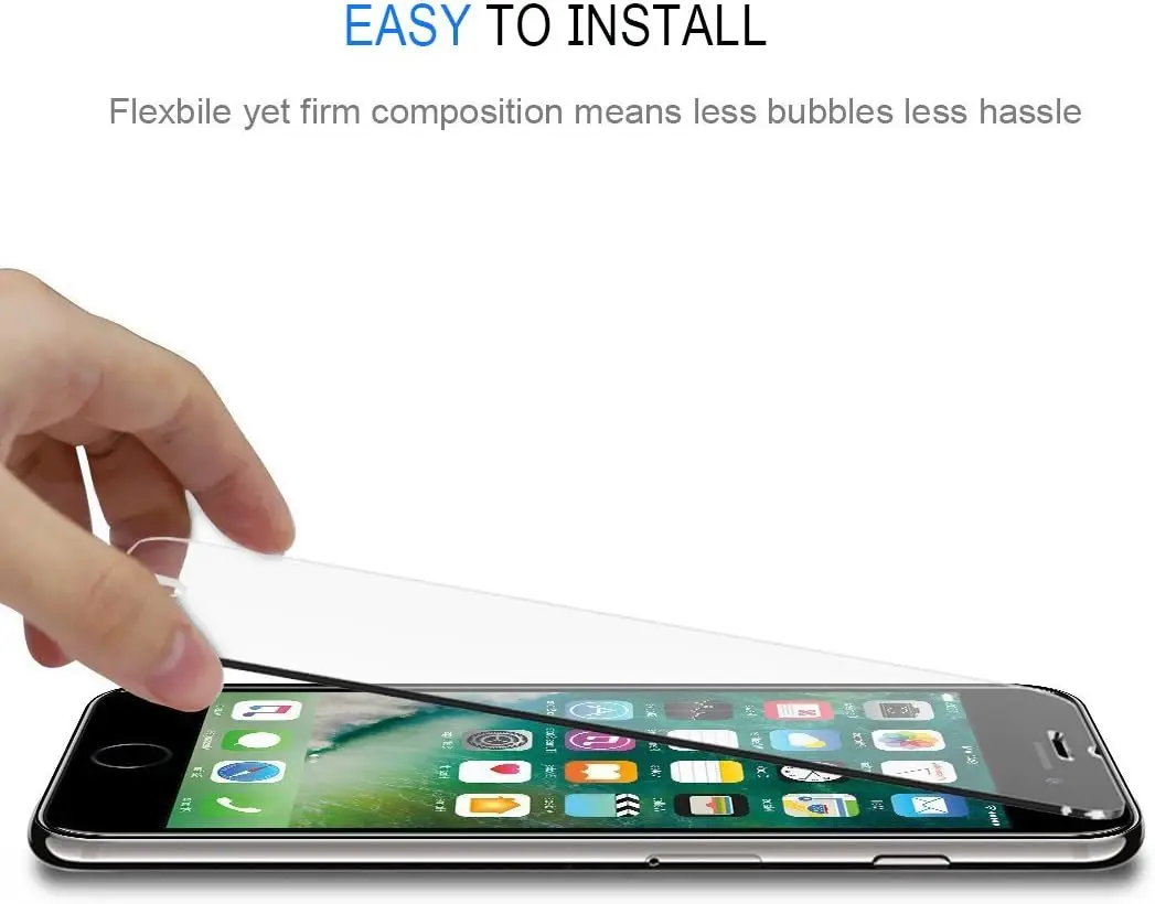 2/4 Uds 9H vidrio templado sin pantalla completa para iPhone SE 2020 /SE 2022/ iPhone 7 8 6S Protector de pantalla HD - imagen 5