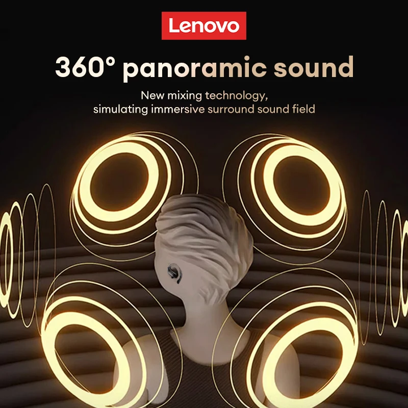 Lenovo EA305 auriculares inalámbricos Bluetooth 5,4 sonido estéreo HIFI auriculares deportivos impermeables auriculares para juegos con cancelación de ruido XT80 - imagen 2