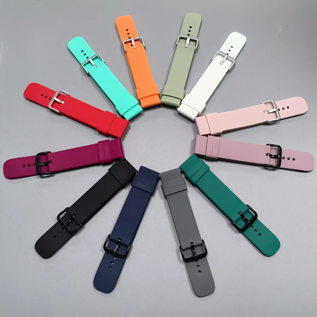 Correa de silicona de 22 y 20mm para reloj Xiaomi S4/S2 46mm/Mi Watch color 2/S1 pro, pulsera para Amazfit Bip 6/GTR 4/GTS 4 - imagen 2