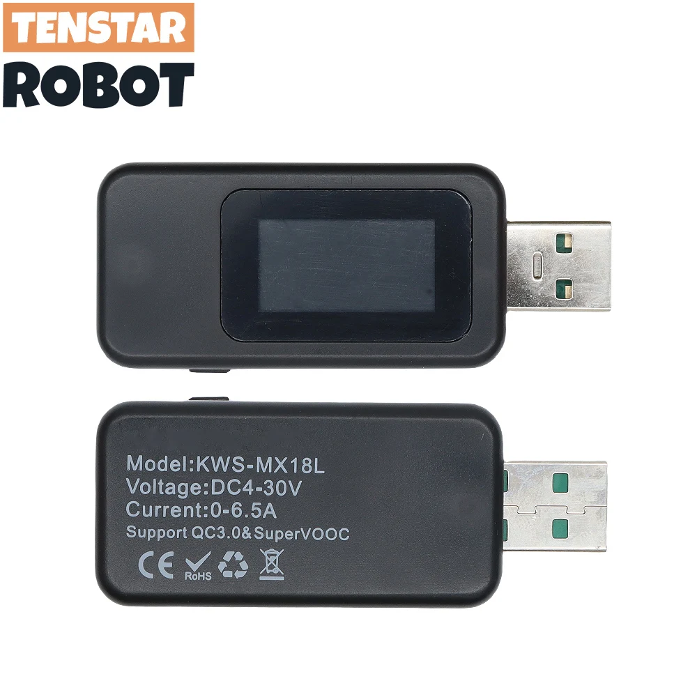 Probador USB 10 en 1, voltímetro Digital de CC, amperímetro, medidor de voltaje de corriente, Detector de amperímetro de voltios, indicador de cargador de Banco de energía - imagen 2