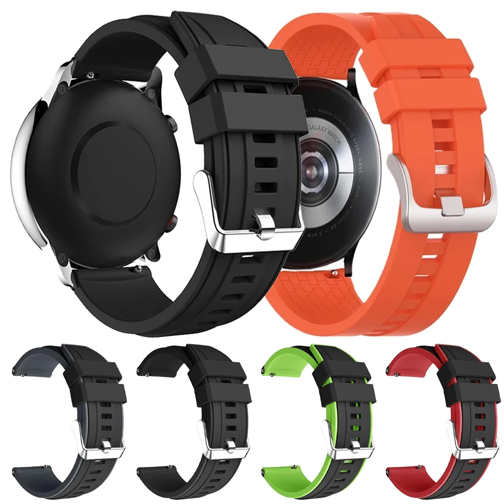 Correa deportiva de silicona para reloj Samsung Galaxy Watch 7/6/5 Pro 44mm 40mm 4 6 Classic 43mm 47mm