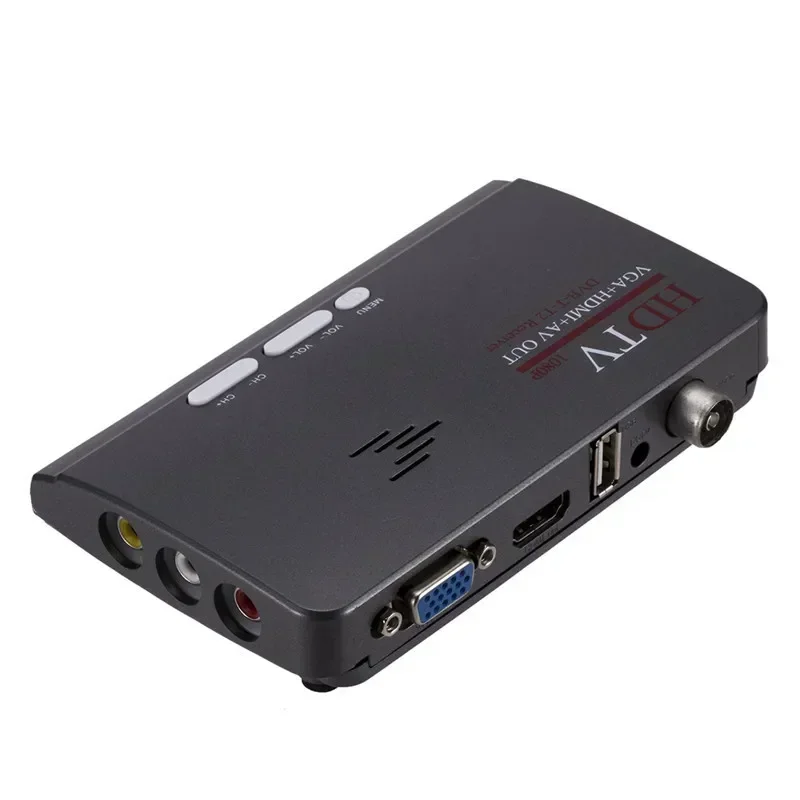 Receptor DVB-T2 DVB-T AV a VGA TV Box Compatible con HDMI VGA MPEG4 RF decodificador Digital - imagen 3