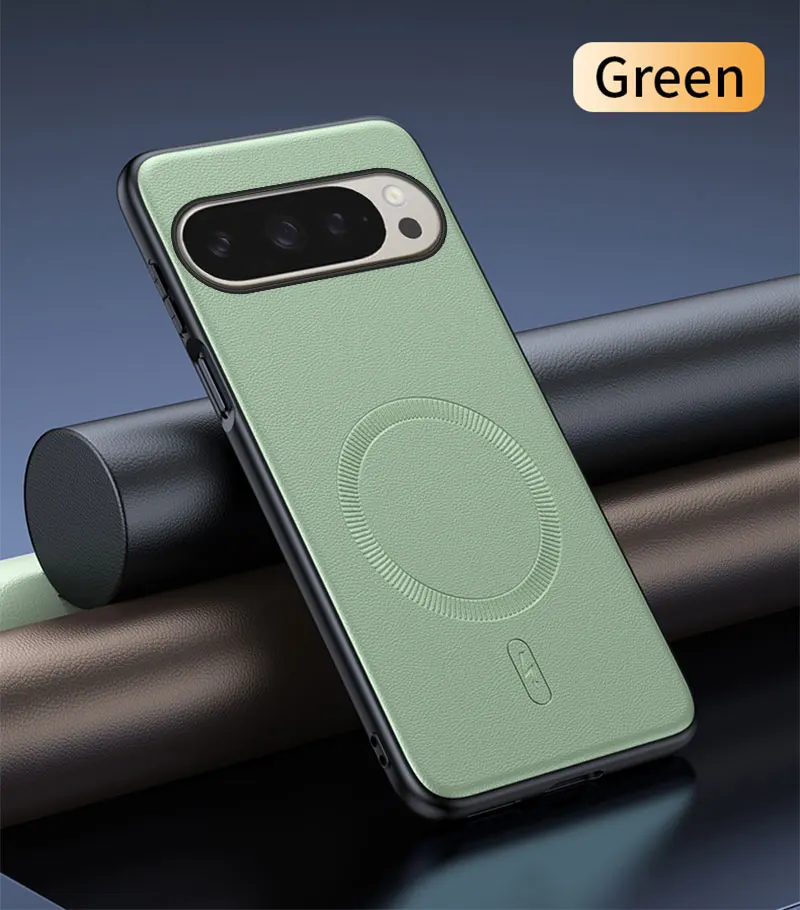 Para Pixel 10 Pro funda protectora de cuero magnética para Google Pixel 10 10 Pro alta calidad antihuellas antideslizante PC + TPU