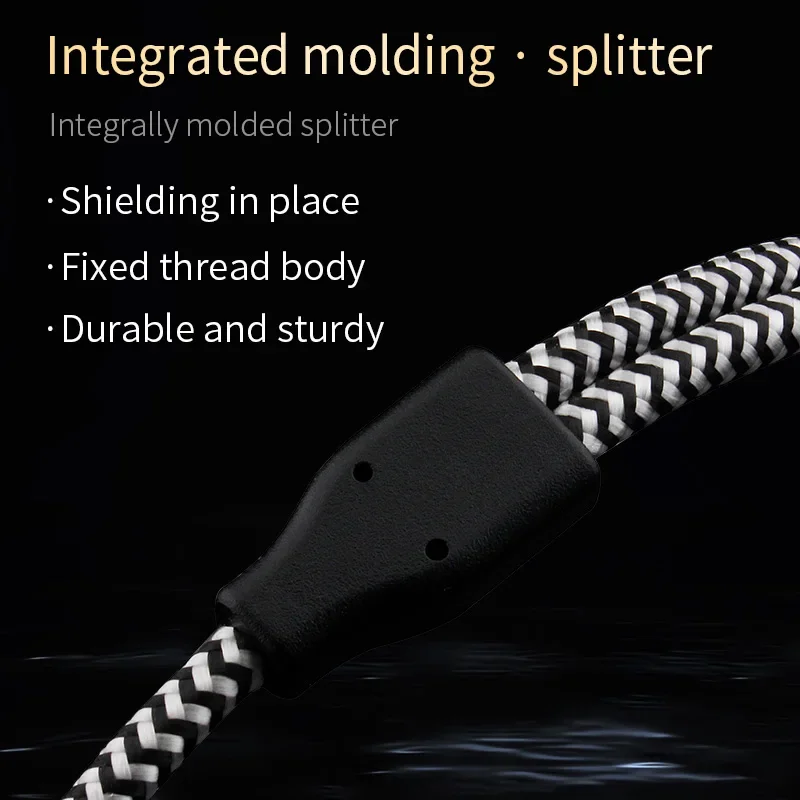 YYTCG-Cable divisor de Audio para auriculares, Conector de 3,5mm, hembra a 2 macho, Cables de extensión Aux para teléfono y ordenador - imagen 3