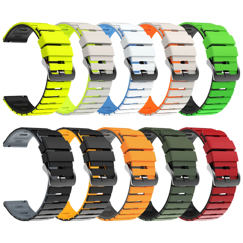 Correa deportiva de silicona de 22mm para TicWatch Pro 3 Ultra GPS LTE E2 S2 Pro X GTW 2021, pulseras para reloj inteligente, Correa para hombres y mujeres - imagen 2