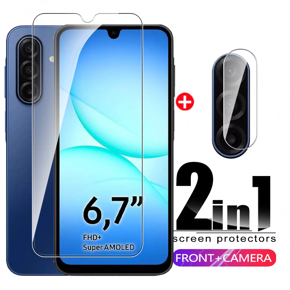 Vidrio Protector 2 en 1 para cámara Samsung Galaxy A17, vidrio templado SamsungA17 GalaxyA17 Samsang A 17 17A 4G 5G, Protector de pantalla