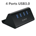 4 Port USB3.0 Black