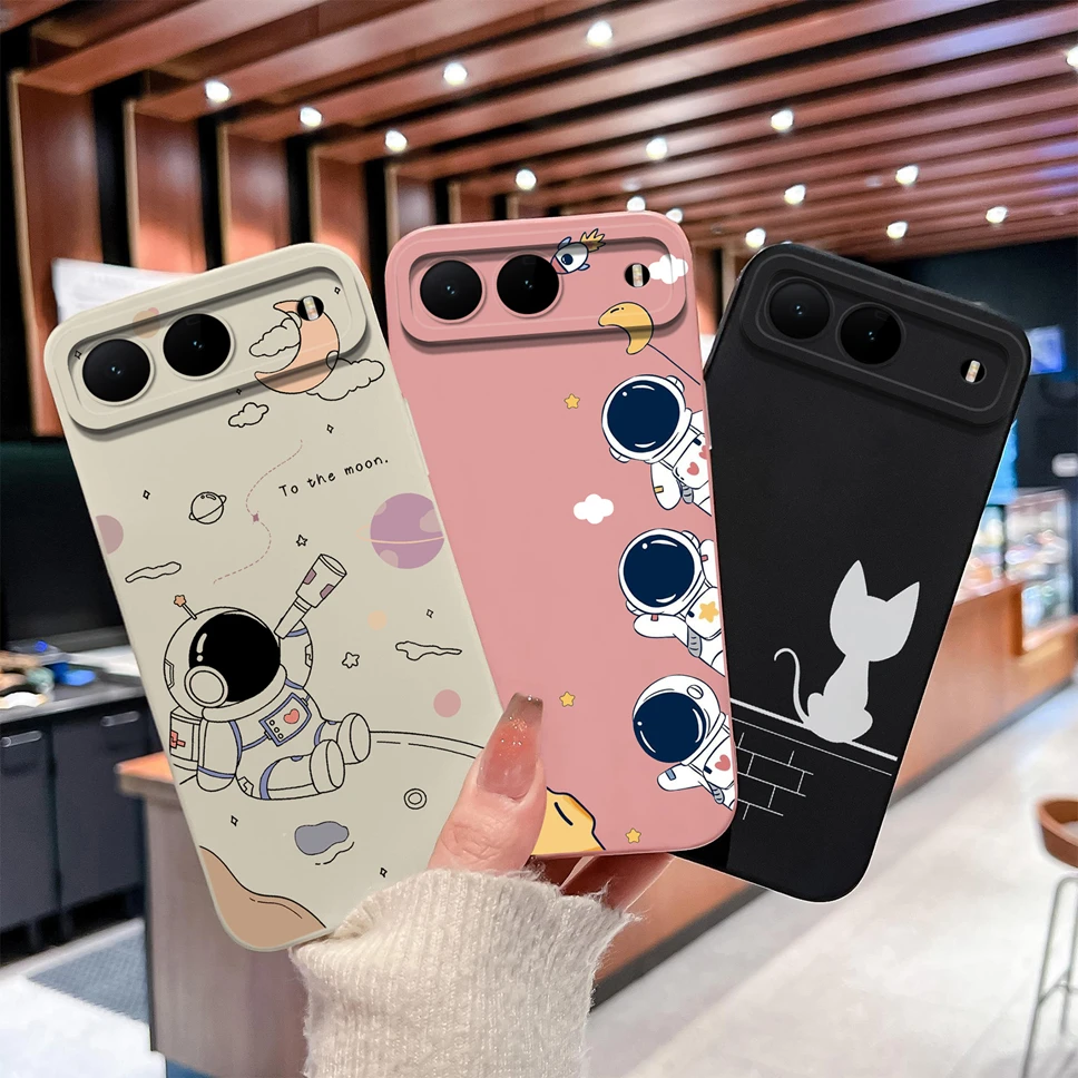 Para Tecno Spark GO 2025 / Infinix Hot 60i 5G funda de teléfono moda gato astronauta funda ligera de silicona líquida suave de alta calidad - imagen 4