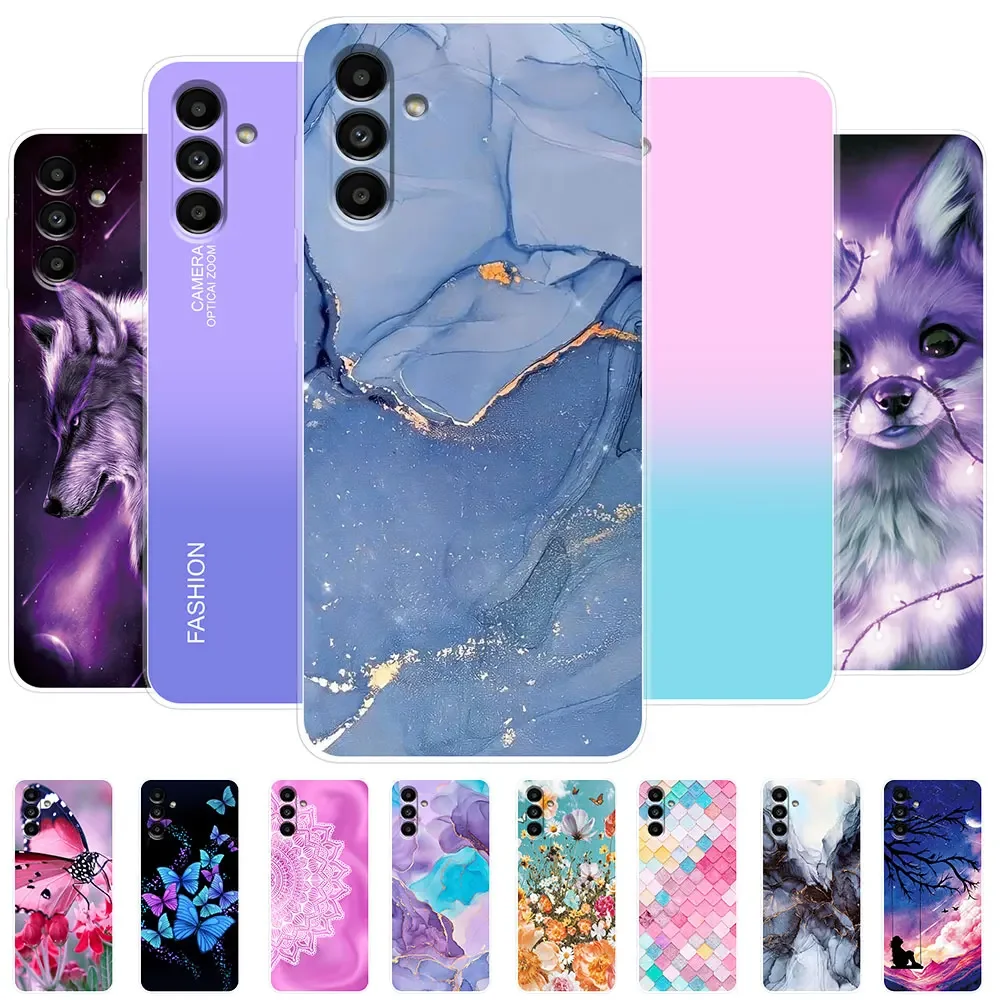 Funda de silicona para Samsung Galaxy A14, carcasa trasera transparente suave, 4G, 5G, A14 A 14
