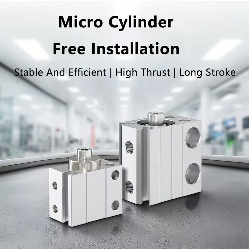 Cilindro en miniatura MU, instalación gratuita de hilo femenino, tamaño del orificio del cilindro 6/8/10/12/16/20, múltiples modelos para elegir - imagen 2