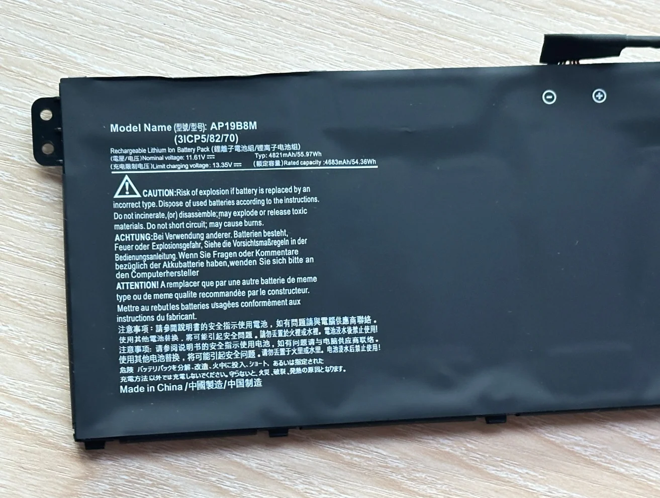 AP19B8M batería del ordenador portátil para la serie Acer Swift 3 SF314-59 para TravelMate P4 TMP414-51 serie KT0030G024 11,61 V 4821mAh - imagen 2