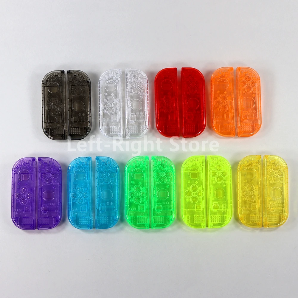 Carcasa transparente con mango, cubierta de plástico para Nintendo Switch NS, controlador OLED, carcasa izquierda y derecha, 1 ud. - imagen 4