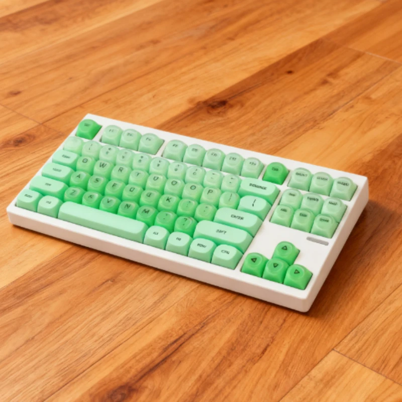 HOA Foundation-teclas de teclado mecánico para mujer, color rosa/azul/verde, PBT + PC, bonita gorra de bola para juegos, periférico de escritura personalizado para oficina - imagen 4