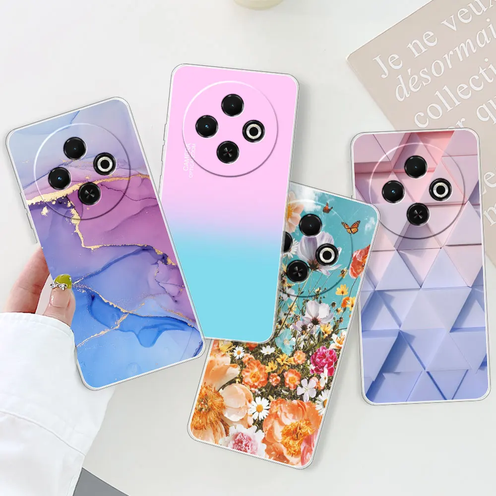 Funda para Tecno Spark 30C, carcasa a prueba de golpes, de silicona suave y transparente, TPU, para teléfono Tecno Spark 30C kl5n - imagen 3