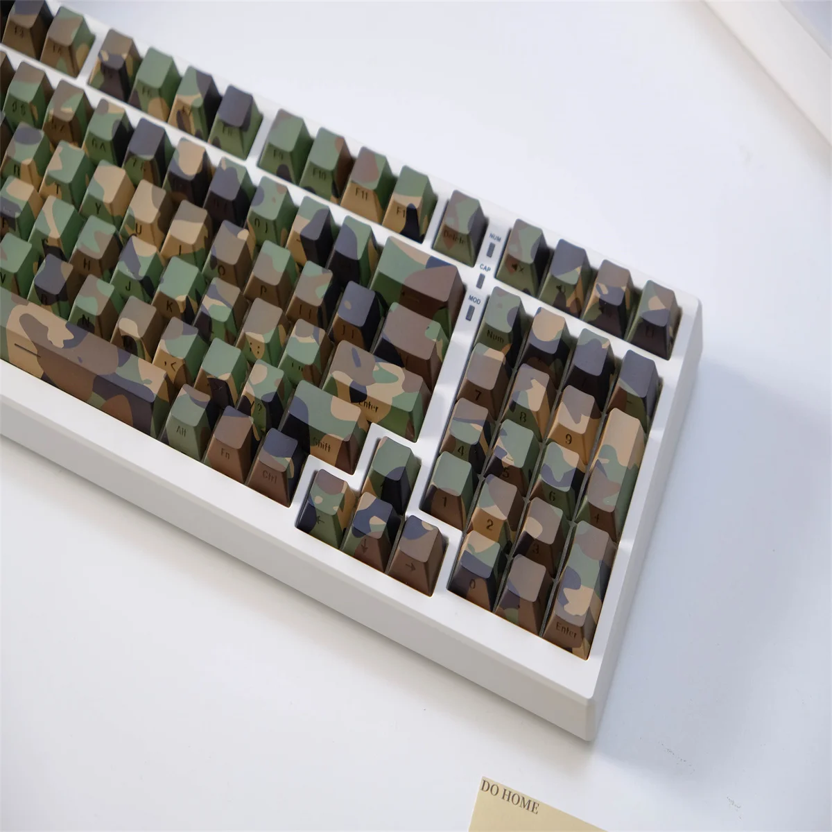 Teclas de transmisión de luz lateral de camuflaje, 136 teclas, Material PBT, perfil de cereza, DYE-SUB personalizado para teclado mecánico - imagen 4