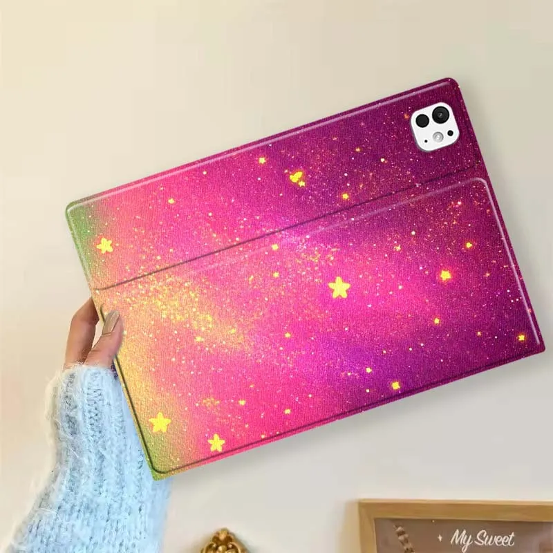 Imagen de diseño de estrellas brillantes para iPad Pro Mini 1 2 3 4 5 6 7 7ta generación 12,9 10,5 13 11 7,9 8,3 M4 pulgadas funda para tableta - imagen 4