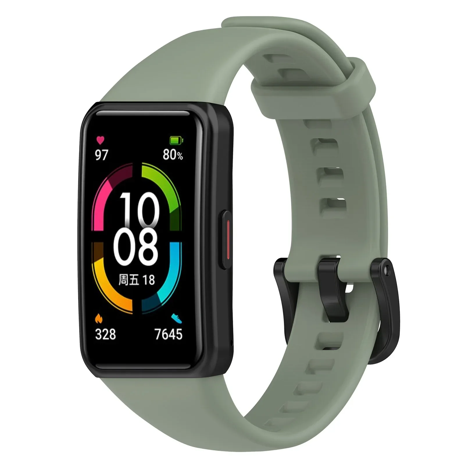 1 unidad de correa de reloj deportivo de 21mm para hombres y mujeres para Huawei Band 6 6pro Honor Band 6 7, accesorios universales de silicona para reloj inteligente, pulseras - imagen 4