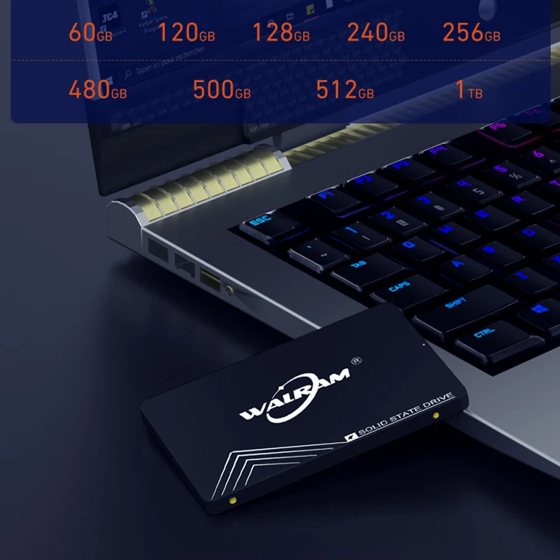 WALRAM Sata3 SSD 1TB 2,5 pulgadas "disco duro interno 128GB 256GB 512GB HDD disco duro de estado sólido para ordenador portátil de escritorio - imagen 4