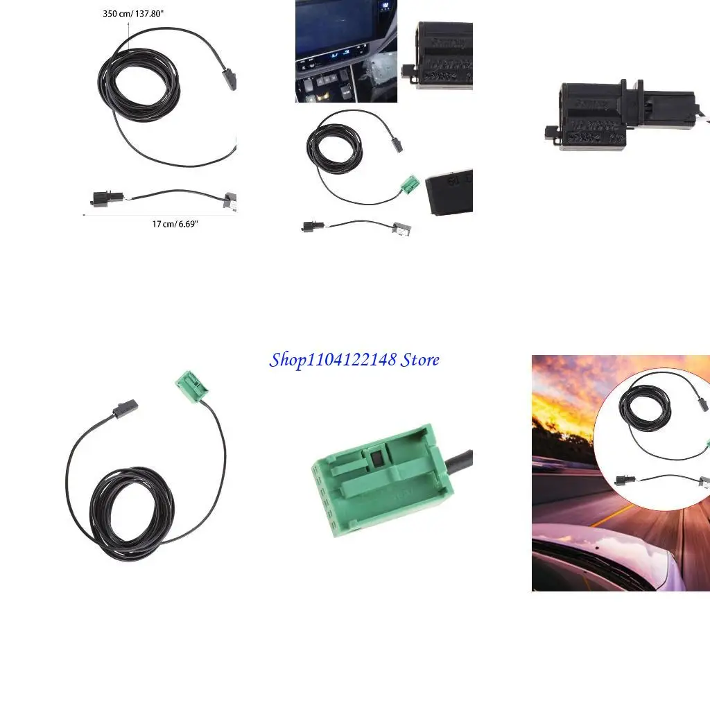 P9FA Teléfono Cable arnés micrófono para RNS315 RNS510 MFD3 Digital Futural