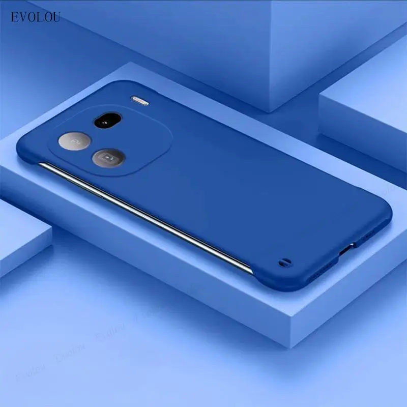 For Vivo IQOO 12 Pro IQOO12 5G Ultra Thin Frameless Skin Matte Hard PC Phone Cover For IQOO 12pro Borderless Shockproof Case