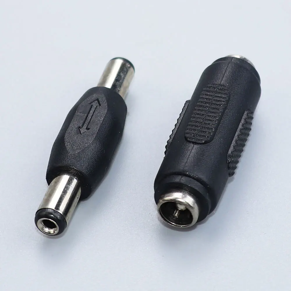 JCD 5,5mm * 2,1mm conector de alimentación CC macho hembra 5,5x2,1mm adaptador Jack para cámara de seguridad CCTV adaptador de tira LED - imagen 3