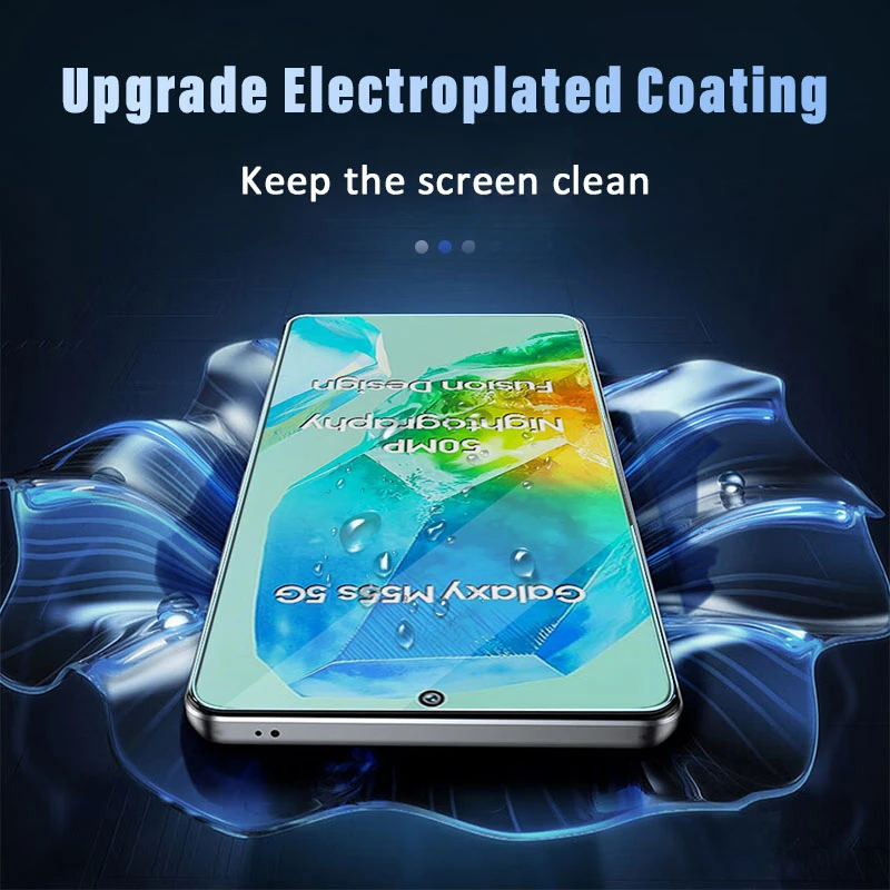 Protector de pantalla de vidrio templado de 2-4 piezas para Samsung Galaxy M55S M55 M35 M15 M05 M54 M34 M14 M04 para Samsung M53 M33 M23 M62 M52 - imagen 5