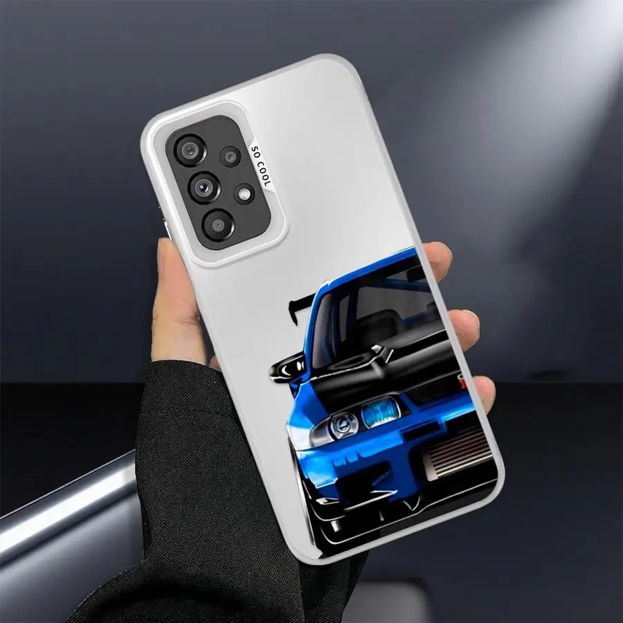 Funda de teléfono para Samsung Galaxy A71 A54 A55 A52 A72 A35 A73 A26 A36 A53 A51 A56 carcasa suave coche fresco - imagen 2